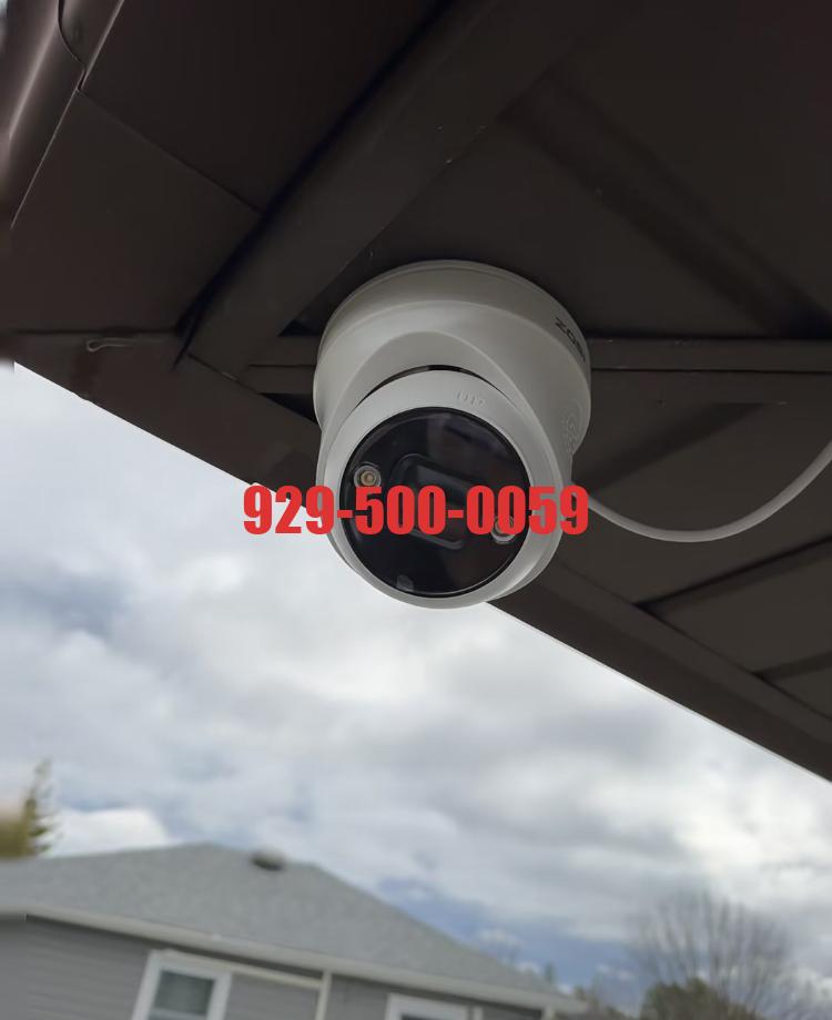 长岛豪宅屋顶专业摄像头高清摄像头监控安装