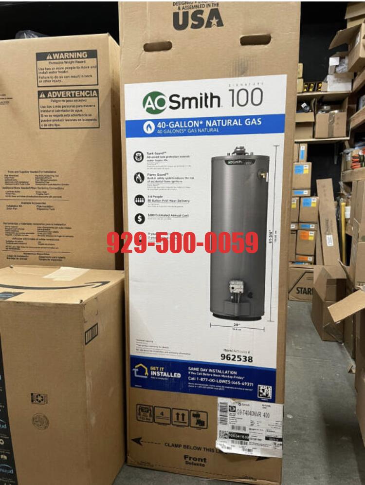 AO SMITH 40-50 加仑热水炉更换安装维修